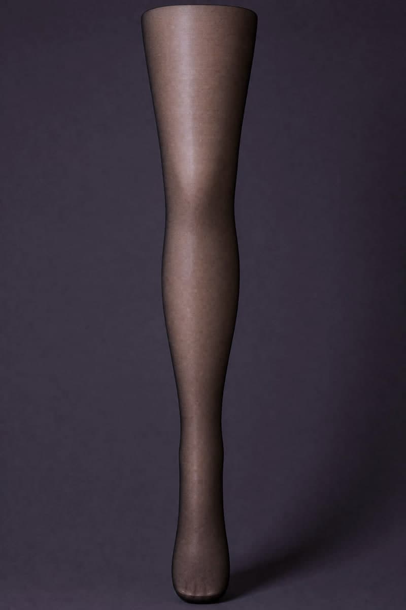 Sheer 10 on the standard leg form, 10 denier, photographed under photography standard PS-01