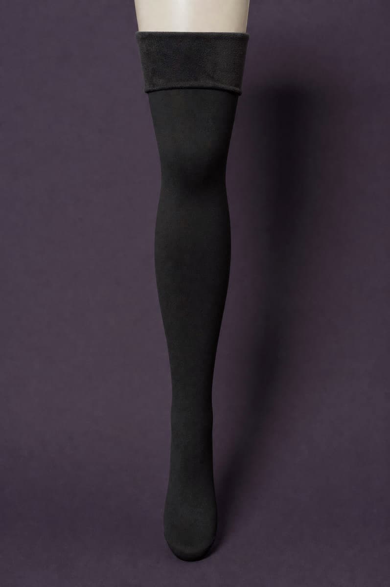 Opaque 70 Fleece on the standard leg form, 70 denier, photographed under photography standard PS-01